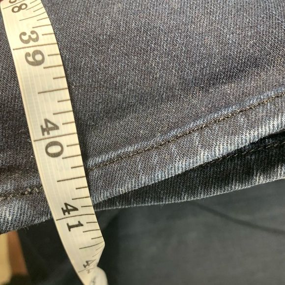 7 For All Mankind Dark Blue Straight Leg Jeans - Picture 8 of 10